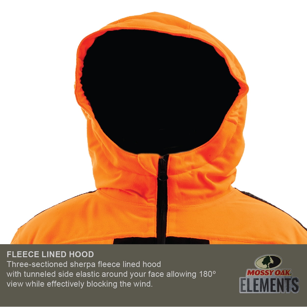 Mossy Oak Elements Youth Hunting Jacket Sherpa Lined Waterproof , Mossy Oak Blaze, Size Small
