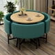 thumbnail image 4 of Dining Table Set 4 Chairs Office Reception Seat Suits Negotiation Table Casual Visitor Round Table Visitor Office Desk Chair Set My Lux Decor Round, 4 of 58