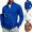 Blue, variant on Frnrwgo Men's Cardigan Sweater Loose Fit Solid Color Long Sleeve Knit Casual Winter Outerwear Top