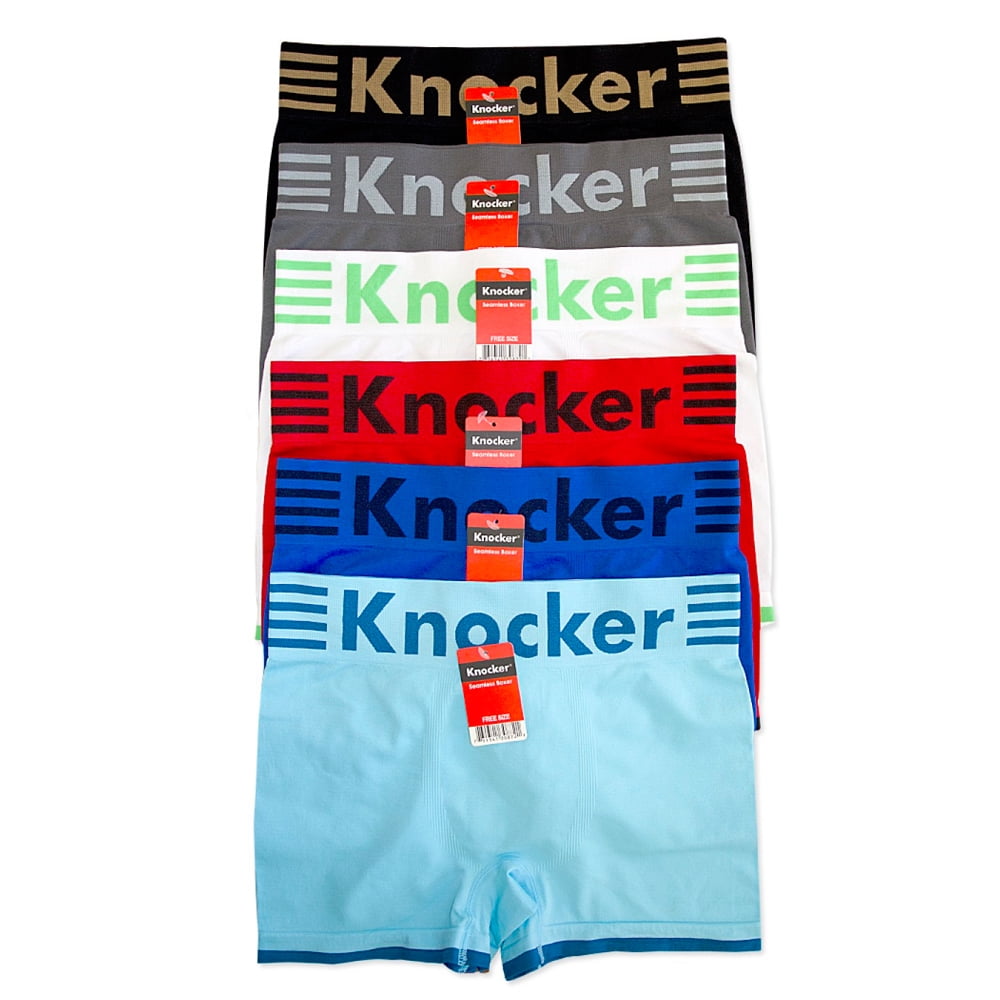New Knocker Lot 4 12 Mens Premium Cotton Spandex Stretch Boxer Briefs Underwear 