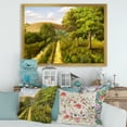 thumbnail image 3 of Vital Country Road During Summer 40 in x 30 in Framed Painting Canvas Art Print, by Designart, 3 of 4