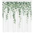 thumbnail image 3 of Ambesonne Eucalyptus Shower Curtain, Weeping Branches Foliage, 69"Wx70"L, Sage Green White, 3 of 3