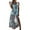 bleu, variante sur HAWEE Robe Décontractée à Col en V pour Femme, Été, Dos Nu, Imprimé Floral, Sans Manches, Robe Maxi pour Plage et Fête