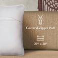 thumbnail image 3 of Boho Living Jada 20"x20" White Decorative Pillow Covers (Set of 2), 3 of 9