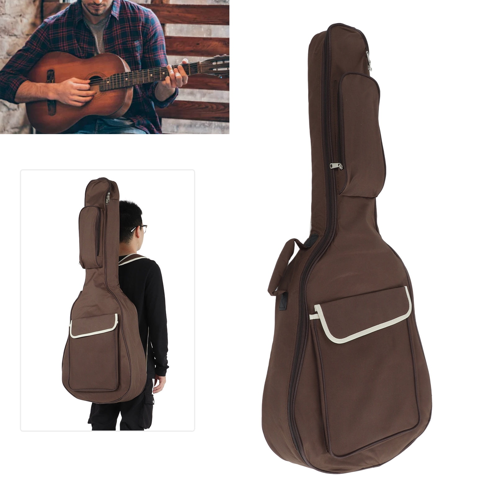 Cergrey Guitar Bag Waterproof Oxford Cloth Padded Case 40 41in Acoustic