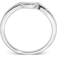 thumbnail image 2 of 10K White Gold Contoured Band (Size 7) Made In India rm6374b-0w, 2 of 5