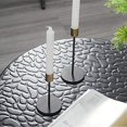 thumbnail image 4 of Juego de 2 candelabros cónicos de latón, dorado y negro, candelabros de mesa, candelabros decorativos vintage y modernos, candelabros de metal para cena, mantel, boda, inauguración de la casa, 4 of 8