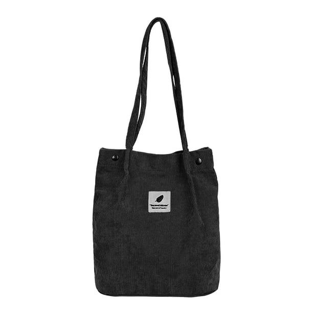 Bolso bandolera de terciopelo, bandolera, bolso de mano para niña, mujer, bolso de mensajero de un solo hombro, accesorio de viaje, negro Sweethay AP000793-02