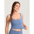 thumbnail image 3 of Pumping Bra Longline Square Neck Sleeveless Maternity Workout Tank Tops for Women, 3 of 5