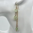 thumbnail image 3 of Dazzling Minty Green Natural Prehnite and 14Kgf Earrings, 3 of 9
