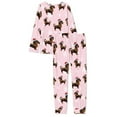 thumbnail image 5 of SCRAWLGOD Dachshund Women's Long Sleeve 2 Piece Pajama Sets for Women Clothing Set Round Neck Pajamas Set with Pockets Size M Lightweight Ladies Pajamas Sets, 5 of 6