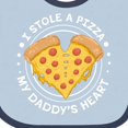 thumbnail image 4 of Inktastic I Stole a Pizza My Daddy's Heart Boys or Girls Baby Bib, 4 of 4