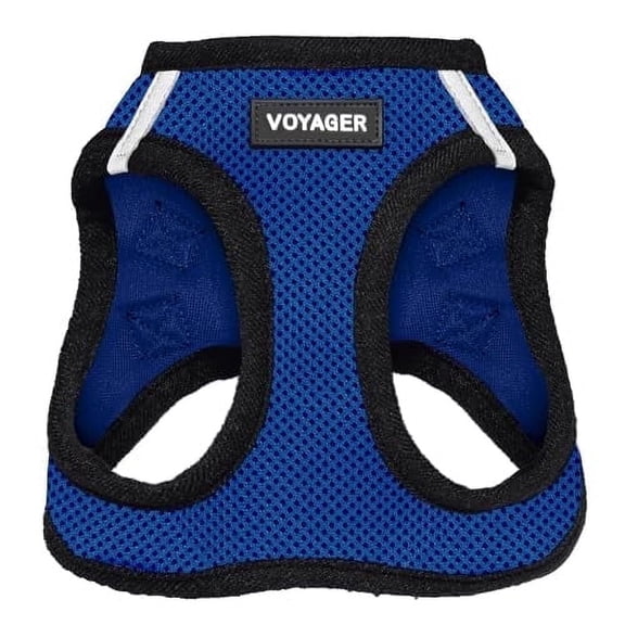 Voyager Step-in Air Dog Harness - All Weather Mesh Step in Vest Harness for Small and Medium Dogs and Cats by Best Pet Supplies - Harness (Royal Blue/Black Trim), XS (Chest: 13-14.5")