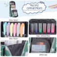 thumbnail image 4 of Standing Pencil Case Large Capacity Pen Bag, Multi-Layer Pen Pouch Pencil Holder Stationery Organizer, Polyester Pencil Bag Storage Box Desk Organizer, Sheep, 4 of 8