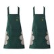 thumbnail image 1 of Delantal de 2 piezas, impermeable, para limpiarse las manos, cintura, cocina, cocina, restaurante, mono con cuello colgante, 1 of 5