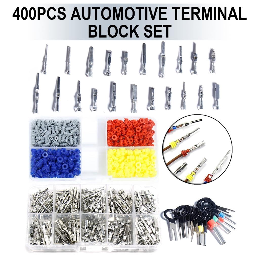 Electrical Pin Connectors 420Pcs Car Wire Terminals Connector Pin 1/1.5/1.8/2.2/2.8/3.5mm Automotive Pin Connector
