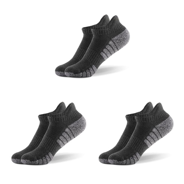 Calcetines tobilleros Sonducket de algodón para adultos y niños Gris oscuro M Type1 NO1