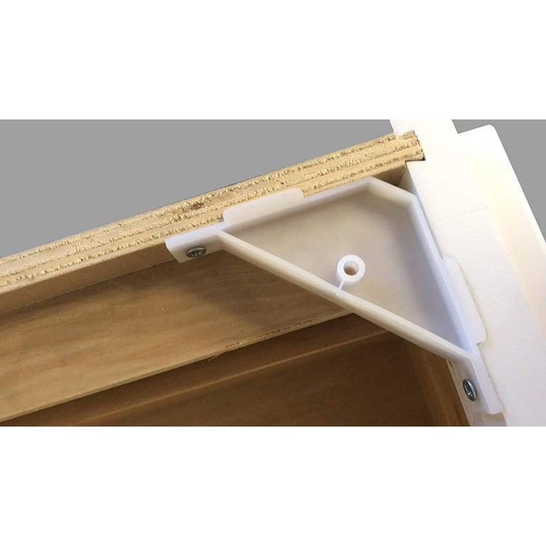 30 Pcs Nylon Corner Braces - Small L-Brackets For Shelves, Furniture, Cabinets (0.79" X 0.79" X 0.59")