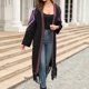 thumbnail image 3 of Suéter de ganchillo para mujer cárdigans de punto con dobladillo con flecos prendas de vestir abrigo suéter con borlas Tops, 3 of 9