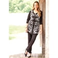 thumbnail image 3 of Catherines Women's Plus Size Zip-Front Embroidered Cardigan, 3 of 3