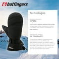 thumbnail image 6 of HOTFINGERS Men's Stellar Snow Sports Mittens, Color: Black, Size: XL, 6 of 6