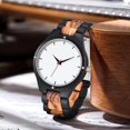 thumbnail image 2 of Reloj de hombre Dentily 37 mm de madera, cuarzo, analógico, 2 of 6