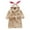 Brown Rabbit, variant on 1-7 Years Boys Girls Bathrobes, Toddler Kids Hooded Robes Children's Flannel Robe Fall Winter Night-Robe Jumpsuit