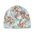 thumbnail image 4 of Ludlz Floral Lace Beanie Hat, Soft Chemo Cap Stretch Slouchy Turban Headwear,Bohemian Fashion Hair Wrap Sleep Cap, 4 of 4