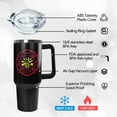 thumbnail image 3 of Firefighter Gifts for Men,40 oz American Flag Tumbler with Handle Lid and Straw Stainless Steel Cups Mug, Firefighter Stuff Supplies Accessories, 3 of 6