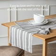 thumbnail image 3 of over&back Woven Striped Cloth Napkins - Washable Napkins Set for Mixing, Matching, and Creating a Custom Home Decor Tablescape - Grey, 3 of 11