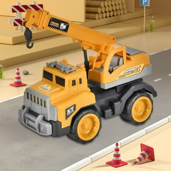 Juguetes de piscina, juguetes para bebés, juguetes para niños pequeños, vehículos de ingeniería de gran inercia, simulación de vehículos de ingeniería para niños y niñas, modelo de rompecabezas de pla