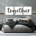 thumbnail image 6 of Epic Art 'Together is Our Favorite Place to Be' by Marla Rae, Acrylic Glass Wall Art, 3 Piece Set, 72" x 24", 6 of 8