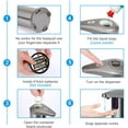 thumbnail image 5 of Dispensador automático de jabón con acero inoxidable, sensor de movimiento infrarrojo, base impermeable, interruptor ajustable, baño apropiado, kits, hotel, restaurante kaili Sencillez, 5 of 5