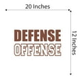 thumbnail image 4 of Boys Defense Offense Active Sports Wall Decal Decoration Sports Wall Quote Lettering Decal Sticker Lasts Years and Easily Removable - Size: 20 In(W) x 12 In(H), 4 of 5