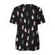 thumbnail image 5 of Blusa informal elegante de manga corta con cremallera y cuello redondo para mujer OAVQHLG3B Store lin121212, 5 of 5