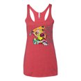 thumbnail image 3 of Colorful Pitbul | People Will Know How Large Your Soul | Dean Russo Art Animal Lover Tri-Blend Racerback Tank Top, Vintage Red, Small, 3 of 6
