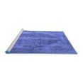 thumbnail image 2 of Ahgly Company Machine Washable Indoor Rectangle Oriental Blue Industrial Area Rugs, 8' x 10', 2 of 4