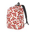 thumbnail image 1 of Disketp Tomato Mochila de Lona Estampada, Mochila Escolar de Viaje Ligera para Estudiantes y Portátil-Medium, 1 of 5