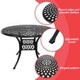 thumbnail image 2 of Withniture 42 INCH Patio Table with Umbrella Hole, Outdoor Round Cast Aluminum Bistro Table Black, 2 of 6