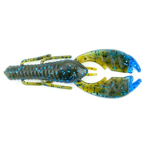 NetBait Paca Slim, Okeechobee Flare, Crawfish, Fishing Soft Baits, 4in, 7 pieces