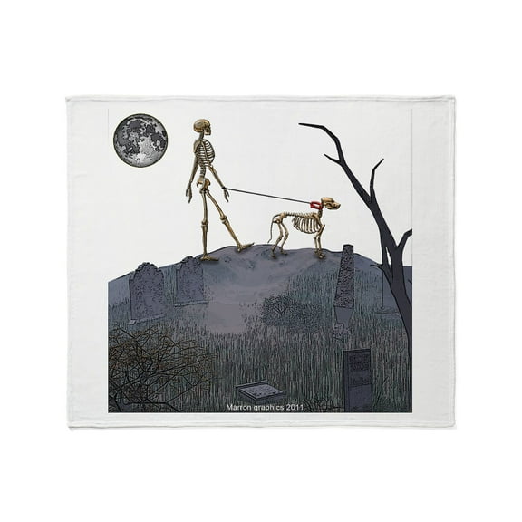 CafePress - Walk In The Cemetery Throw Blanket - Soft Fleece Throw Blanket, 50"x60" for All Ages