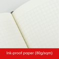 thumbnail image 4 of HTOOQ HTOOQ Medium A5 Dotted Hardcover Notebook (Black) HTOOQ 251 Numbered Pages Red, 4 of 9