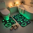 thumbnail image 2 of TACILIP Bathroom Supplies, In The Dark Fleece Floor Mat Bathroom Absorbent Non Mat Toilet Two Piece Set Floor Mats, Mens Gifts, 2 of 6