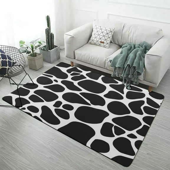 Animal Print Carpet for Home Decoration Soft Comfy Rugs for Bedroom Living Room Bathroom Entrance Non-slip Comfort Mat