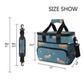 thumbnail image 3 of FORMRS Insulated Cooler Bag 24 Cans Capacity Soft Leakproof Lunch Box with Side Pockets, Capybaras Swimming, 3 of 7