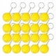 thumbnail image 1 of Paquete de 20 Llaveros Amarillos de Pelota de Tenis para Favores de Fiesta, Premio de Escolar, Bolsas de Regalo para Fiestas, Recuerdo Deportivo, 1 of 5