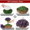 thumbnail image 6 of Artificial Daisy Flowers Outdoor Indoor Patio Lawn Garden Hanging Basket with Chain Flowerpot, 6 of 6