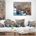 thumbnail image 3 of Designart Heave Rocks in Azores Beach - Seashore Throw Pillow - 18x18, 3 of 4