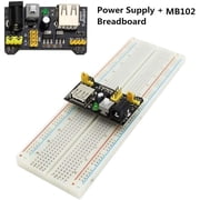 Treedix Starter Kit Including 3.3/5V Power Supply Module, Jumper Wires, MB-102 Breadboard, Precision Potentiometer,Resistor Compatible with Arduino, Raspberry Pi