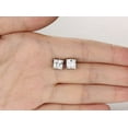 thumbnail image 4 of KATGI Fashion Square Cubic Zirconia Crystal Stud Earrings, 4 of 6